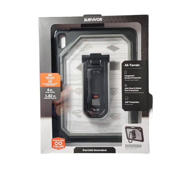 Griffin Survivor All-Terrain Rugged Case For iPad 10 10.9 inch 2022 - Black