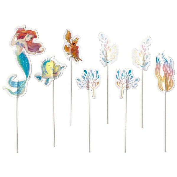 The Little Mermaid Cake Topper Kit (Pack of 8)