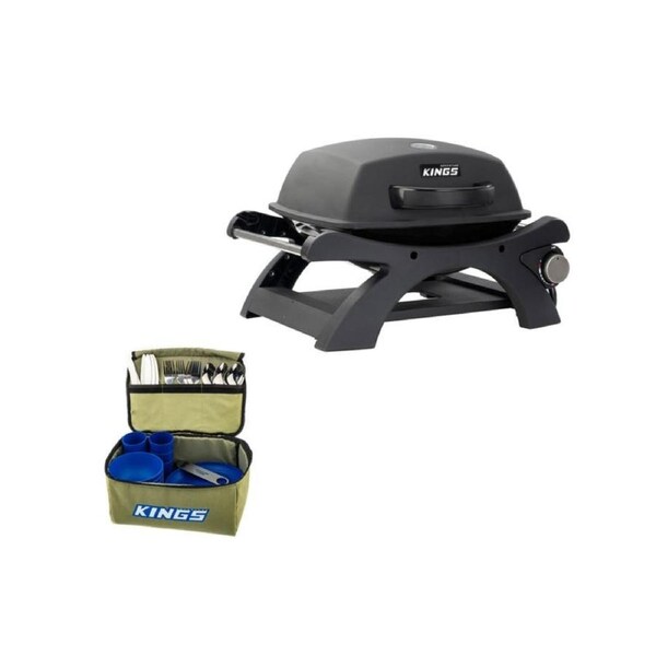 Single Burner BBQ + 37 Piece Six-Person Picnic Set