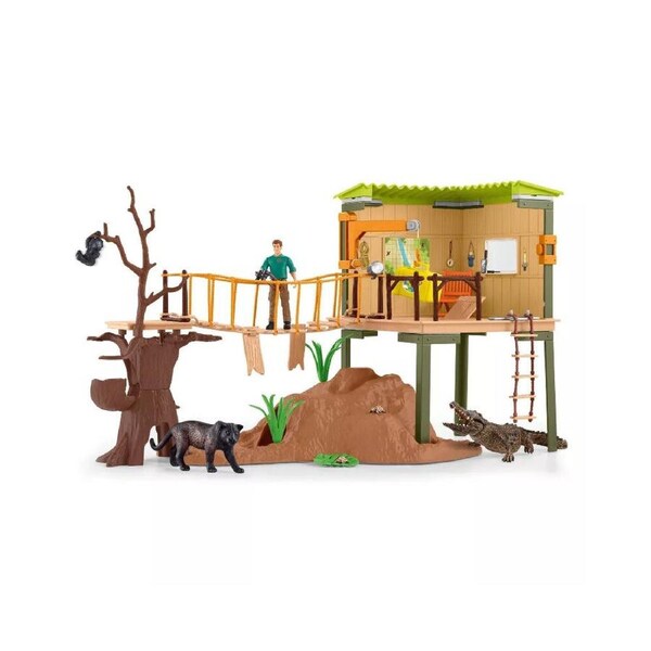 68pc Schleich Wild Life Ranger Adventure Station Figure Toy Playset Kids 3y+