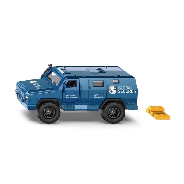 Siku Blue Money Transporter Car 1:50 Scale Diecast Vehicle Kids Toy 3y+