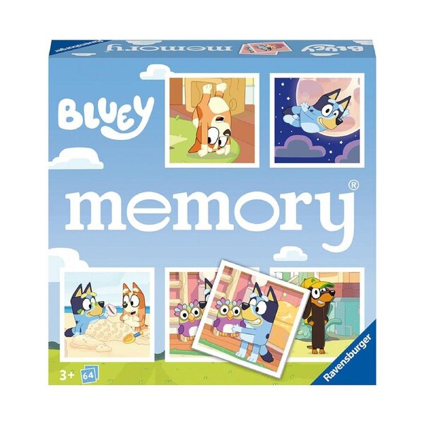Ravensburger Bluey Memory Kids/Children Educational/Learning Toys 5x19cm 3y+