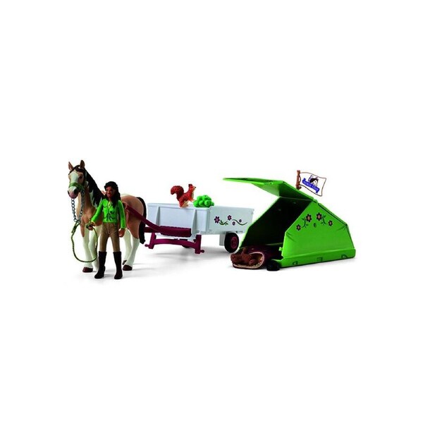 Schleich Horse Club Sarah's Camping Adventure Figure Kids Toy 25x19cm 3y+