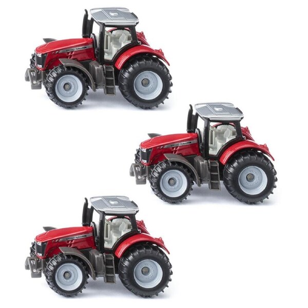 3PK Siku Red Massey Ferguson Tractor Diecast Farm Vehicle Kids/Children Toy 3y+