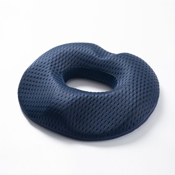 Vivva Seat Cushion Donut Comfort Pillow for Office Chair - Female,Navy