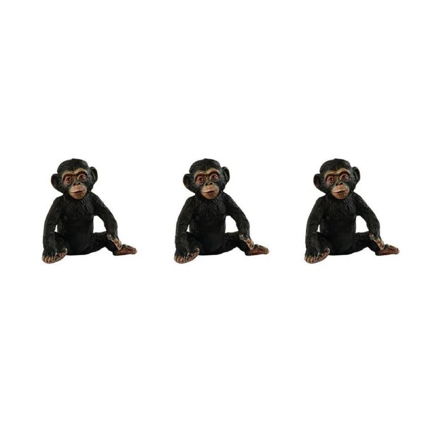 3PK Schleich Chimpanzee Cub 2025 Release Animal Figure Kids/Children Toy 4cm 3y+