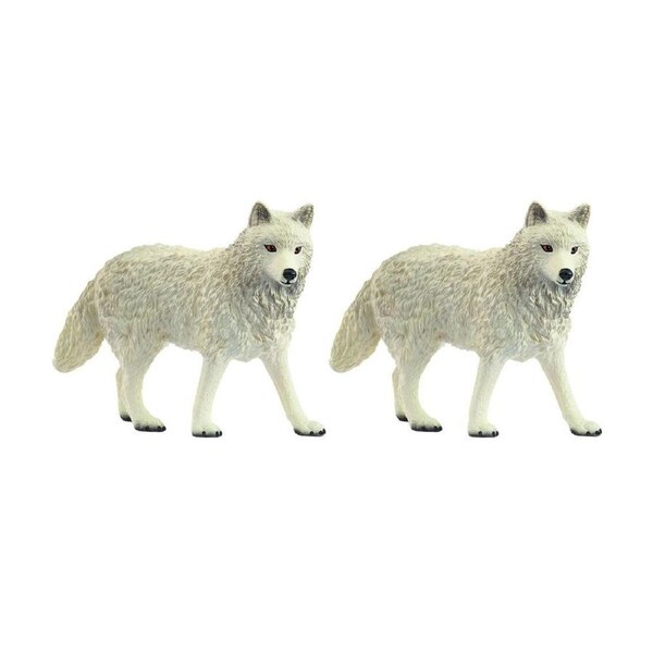 2PK Schleich Arctic Wolf 2025 Release Animal Figure/Sculpture Kids Toys 3y+