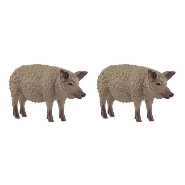 2PK Schleich Mangalica Animal Figure/Sculpture Kids/Childrens Play Toys 3y+