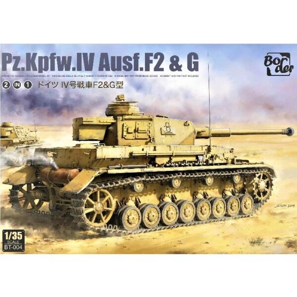 Border Model 1/35 Panzer IV F2 & G, 2 in 1 Plastic Model Kit [BT004]