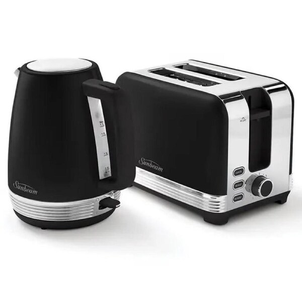 Sunbeam The Chic Collection Set Kettle and Toaster Black