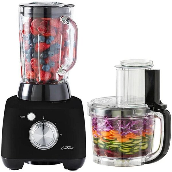 Sunbeam Multi Food Processor Plus Glass Blender Black
