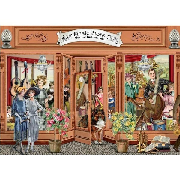 Holdson - Victorian Day Out Music Store Puzzle 1000pc
