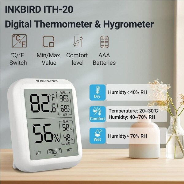 Digital Thermometer lCD hygrometer Indoor humidity Meter tester Temp Monitor ?/?