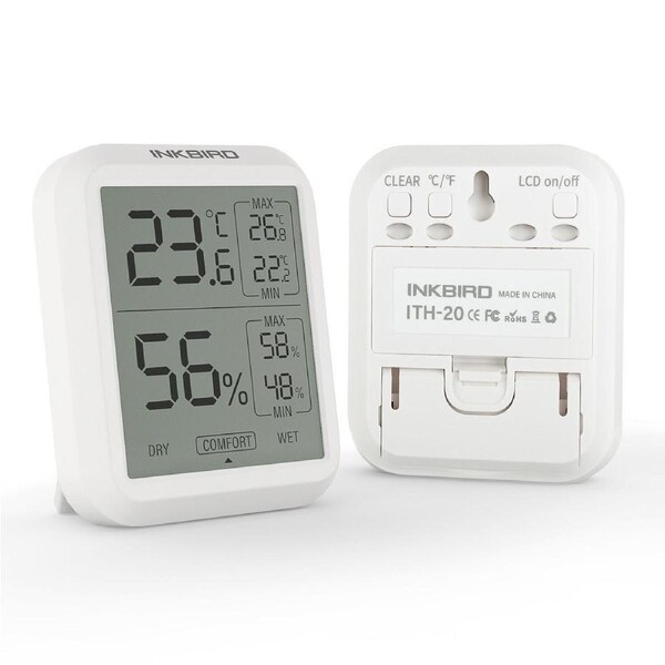 Temperature Humidity Sensor Thermometer Hygrometer Recorder LCD ?/? Temp