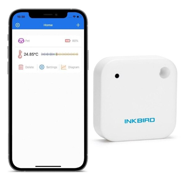 Bluetooth Data Logger IBS-TH2 Temperature Sensor Alarm Free APP 30meters