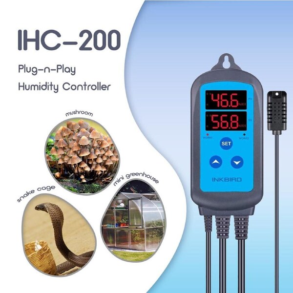 Digital Humidity Controller 240v Humidifier Hygrometer Control Dehumidification