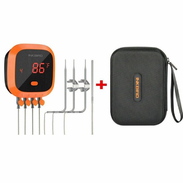 Bluetooth BBQ IBT-4XC thermometer Rechargeable Magnetic + Storage Case