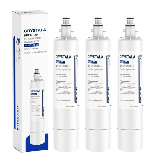 3 X Fisher Paykel 847200 Fridge Water Filter starts starting RF610 RF522