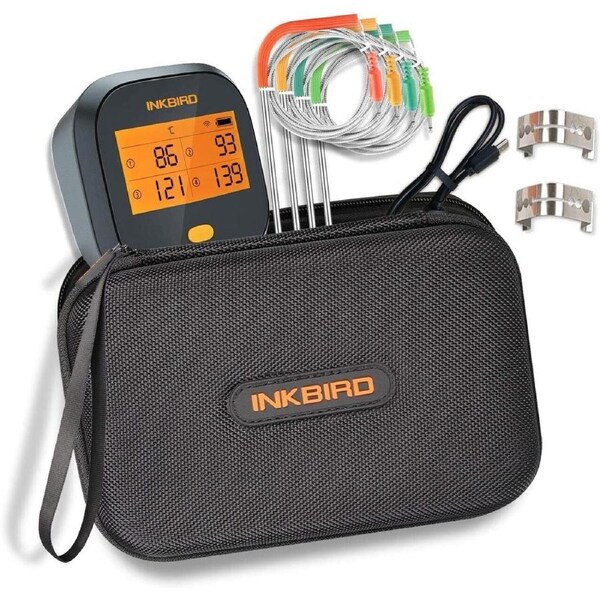 BBQ Meat Thermometer WIFI Rechargeable 2000mAh + Carrying Case Storage