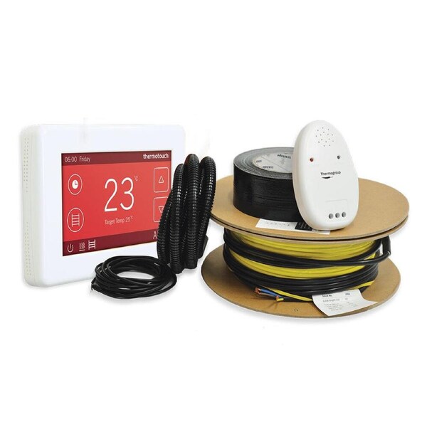Thermoscreed 9.6-11.7m² 116.0lm Under Floor Heating Kit with Dual Thermostat