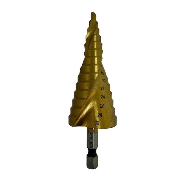 Lexem 4-32mm HSS Step Drill Bit