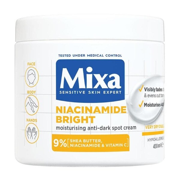Mixa Niacinamide Bright Moisturising Anti-Dark Spot Cream 400ml
