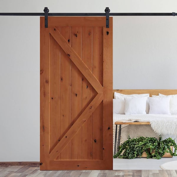 Levede 3.66m Antique Classic Style Double Sliding Barn Door Hardware Track Roller Kit