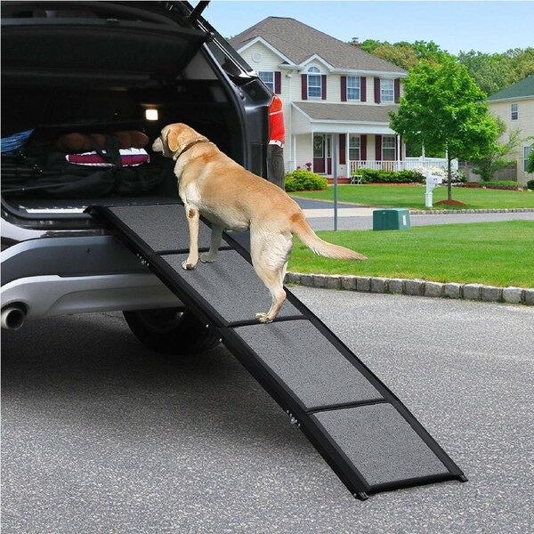 Pawz Dog Ramp For Car SUV Pet Dog Stairs Steps Ladder Travel Foldable Portable