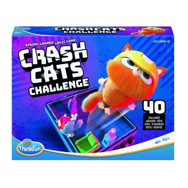 ThinkFun Crash Cats Kids/Family Interactive Logic Brain Game Fun Play Toy 8y+