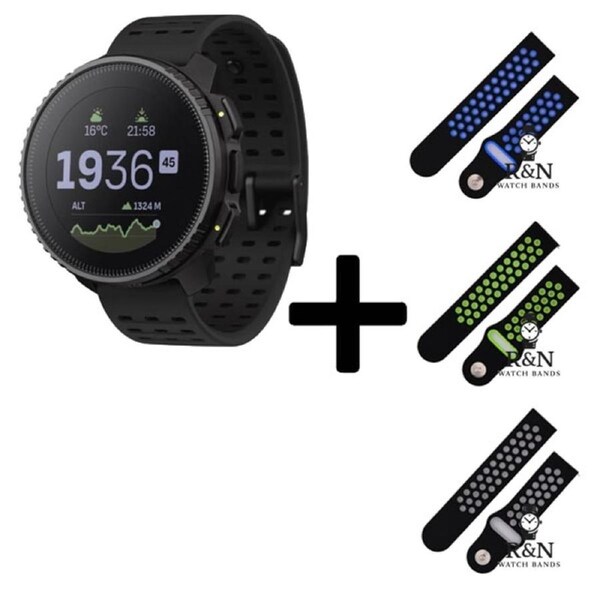 Suunto Vertical GPS Watch (BLK) + R&N Strap Edition