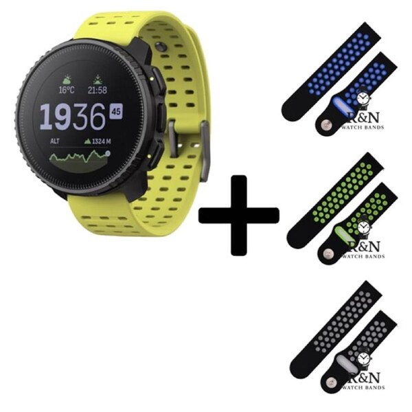 Suunto Vertical GPS Watch (LIME) + R&N Strap Edition