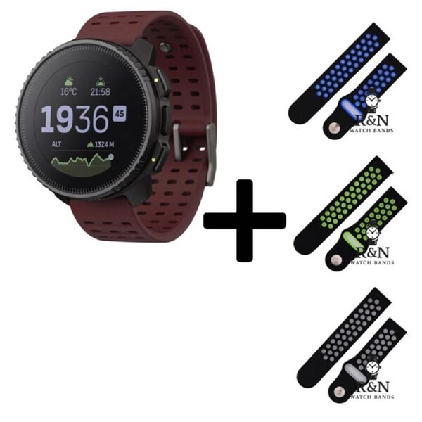 Suunto Vertical GPS Watch (RUBY) + R&N Strap Edition