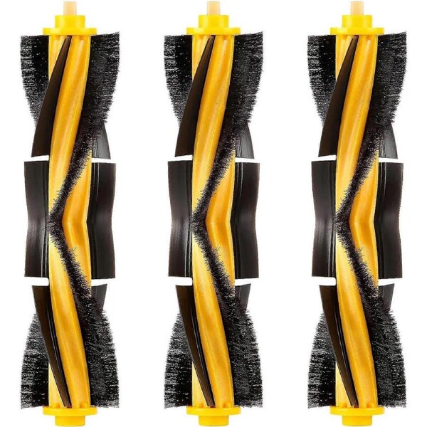 (3pcs) Roller Brushes Main Brush Replacement Parts for Ecovacs DEEBOT OZMO 920 950 T8 AIVI Max T9 T5 N5 N7 N8+ N8 Pro DX55 DX93 Robot Vacuum Cleaner