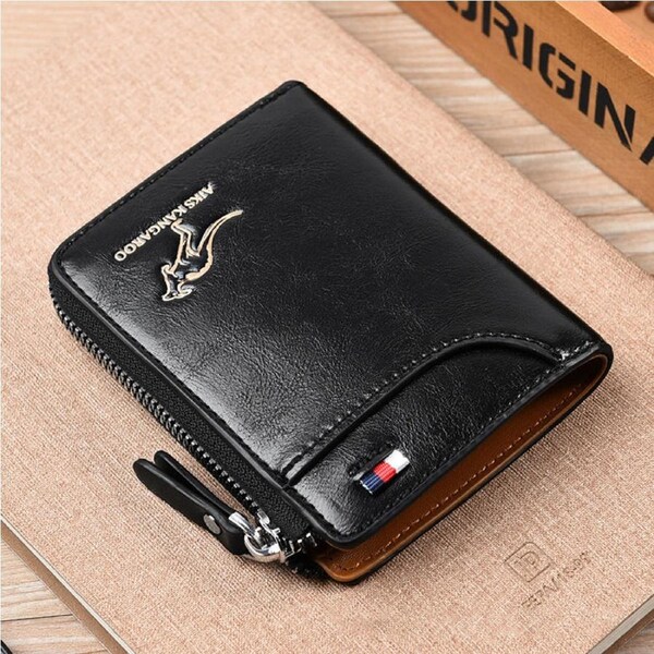 Waterproof RFID Blocking Leather Wallet ID Purse Men's Cash Credit Card Holder