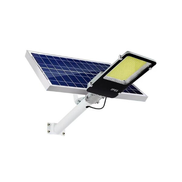 100W Solar Street Light – LED, IP65, Remote Controlled, Die-Casting Aluminum, 50,000 Hour Lifespan