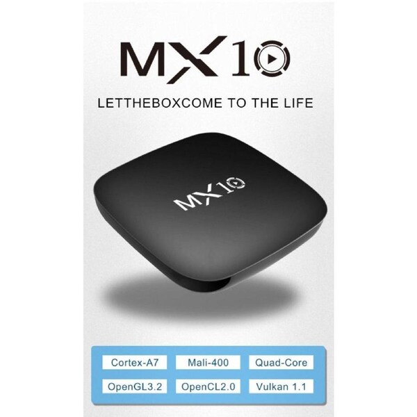 Android 10 Smart TV Box Dual-Band Wi-Fi and Bluetooth 4K UHD Streaming Google Voice Assistant