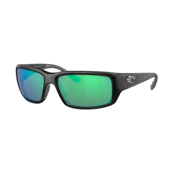 Costa Del Mar Fantail Polarized Matte Black Wrap Sunglasses - 6S9006-900639-