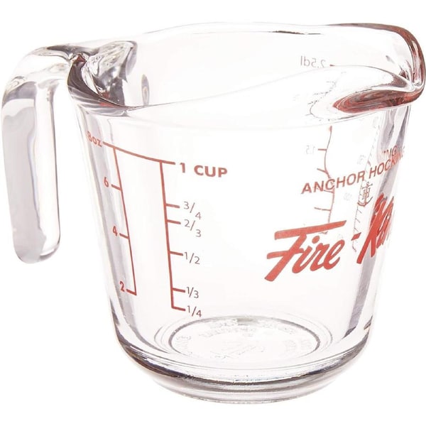 Anchor Hocking 250ml/1-Cup Glass Measuring Jug Small - Clear