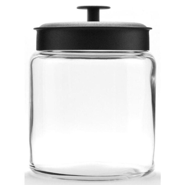 Anchor Hocking Montana Jar w/Black Lid 22x17.5cm - 2.9L