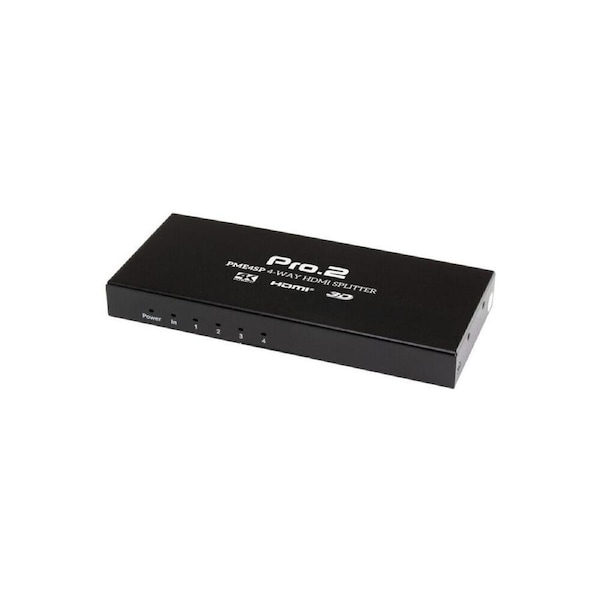 Pro2 4Way HDMI Splitter UItra Hi-Def Source 1 In 4 Out 3D Support Full HD