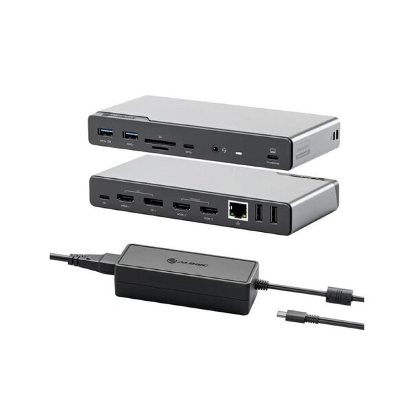 Dv4 Universal Quad Display Docking Station With 100W Power Delivery - Power Adapter Included