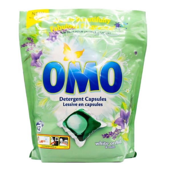 OMO Detergent Capsules White Orchid & Mint Pack of 42's