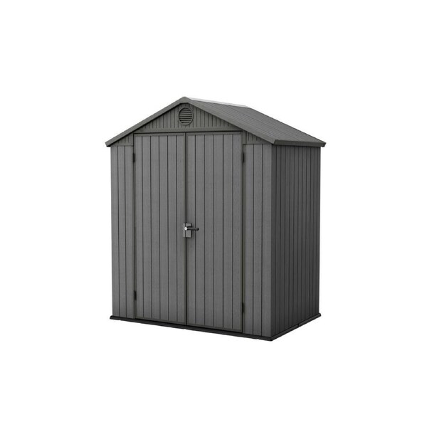 Keter Darwin 6x4 Garden Shed- Grey (1.9 x 1.2m)
