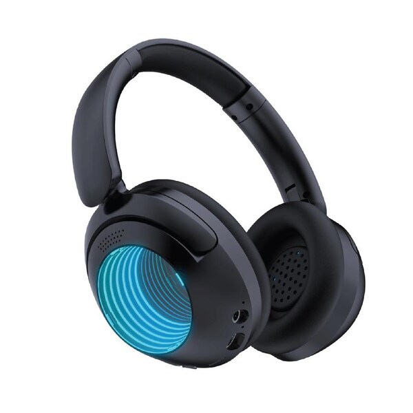 Laser Infinity Light Headphones Wireless Bluetooth Over Ear RGB Design