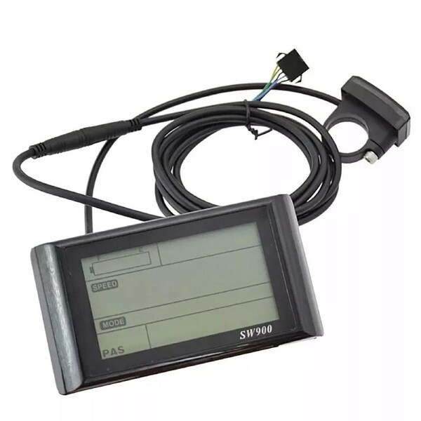 TDR SW900 LCD Panel Display 24V 36V 48V 52V 60V 72V 5 Pin Waterproof Plug SM Plug E-Bike Electric Bicycle Scooter Meter Speed Battery Control Kit