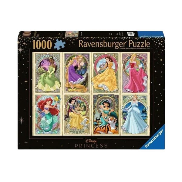 Ravensburger Disney Art Nouveau Princesses 1000 Piece Puzzle