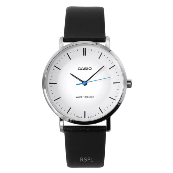 Casio Standard Analog Leather Strap White Dial Quartz MTP-VT04L-7E Men's Watch