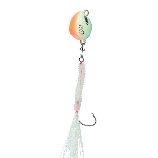 Vexed Bottom Worm Long Shank 20g Mutsu Fishing Jig Lure #Lumo Glow