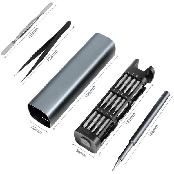 46 in 1 Precision Screwdriver Set with 42 bits Magnetic Repair Tool Kit Micro built-in box for Electronics PC Phone Laptop Drones Watch, Mini Tool