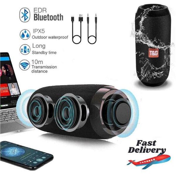 Bluetooth Speakers Portable Wireless Speaker IPX5 Waterproof Shower Speakers with Deep Bass/8H Playtime/TWS Pairing/TF Card/AUX for Indoor & Outdoor